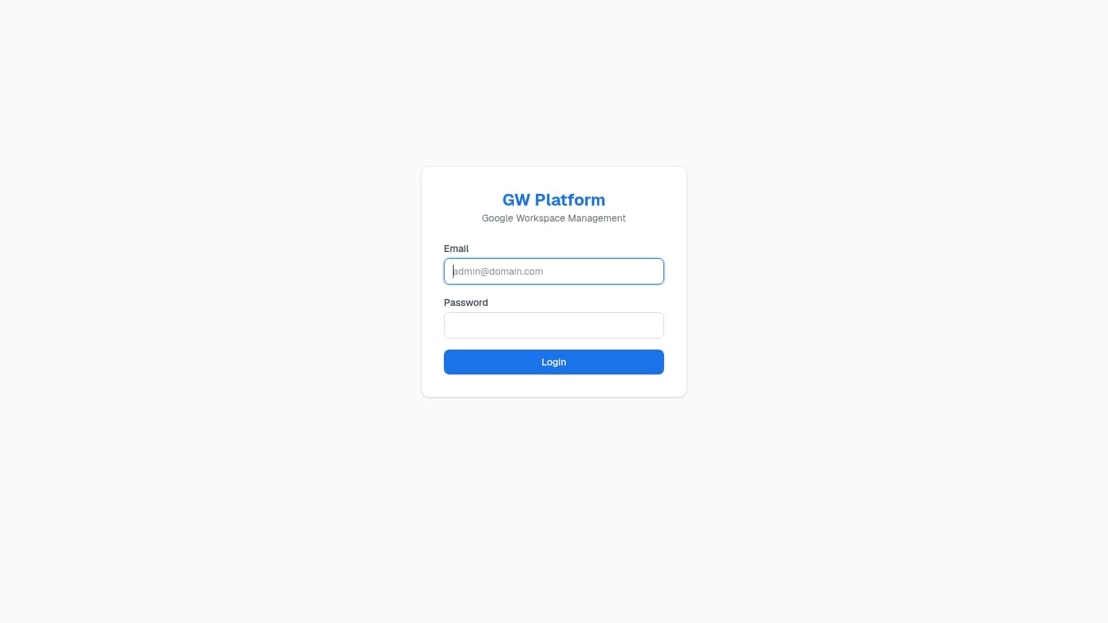 GW Platform